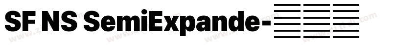 SF NS SemiExpande字体转换 SF NS SemiExpande字体转换